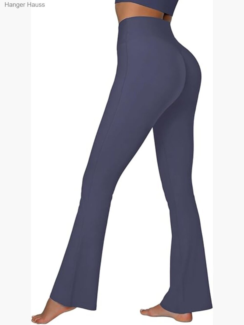 High Waist Flare Leggings with Tummy Control and Butt Scrunch Detail
